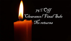 75 Percent Off! Clearance - All sales final